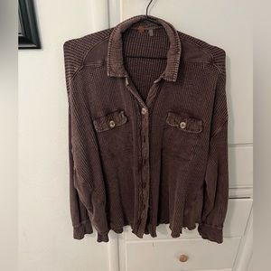 Free People Scout Jacket Size Medium Brown
